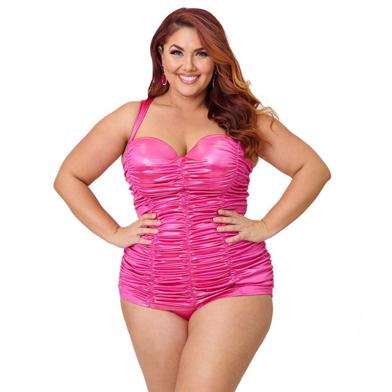 Plus Size Mansfield Halter One Piece Swimsuit