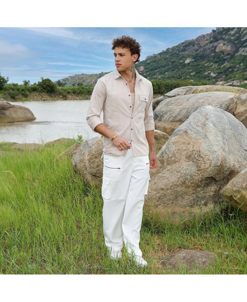 Men's Multitrack-Striped Shirt