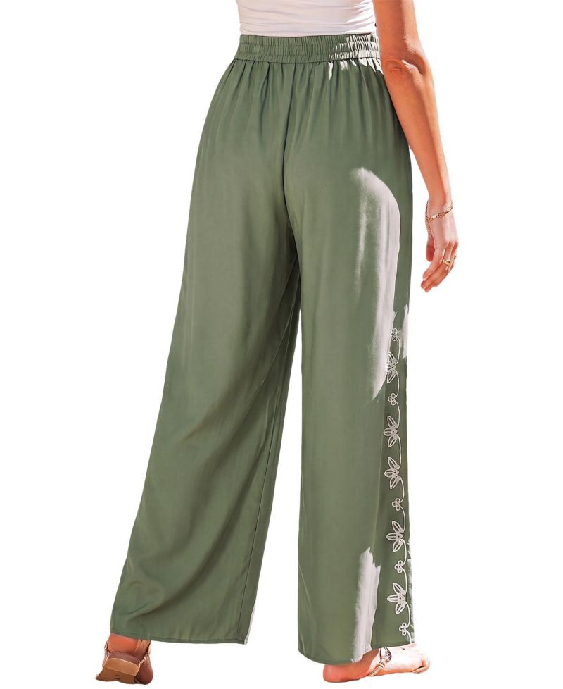 Women's Tulip Picking Green Pants