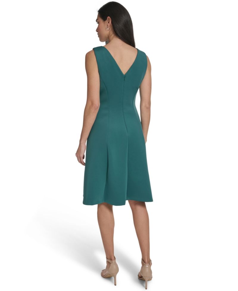 Petite Seamed Fit & Flare Dress