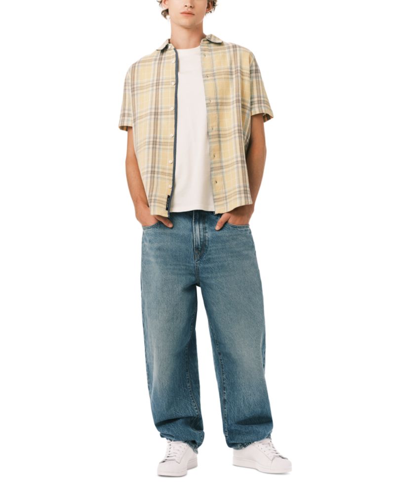 Men's Sulian Short-Sleeve Plaid Shirt