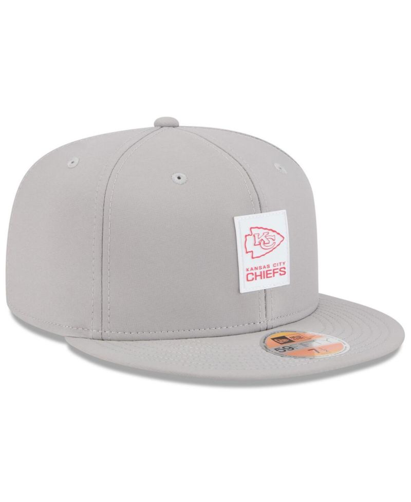 Men's Gray Kansas City Chiefs 2025 Sideline 59FIFTY Fitted Hat