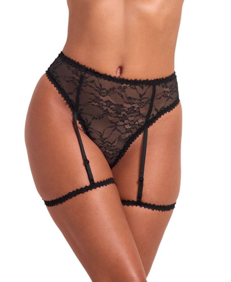 Evelyne High-Waisted Lace G-String