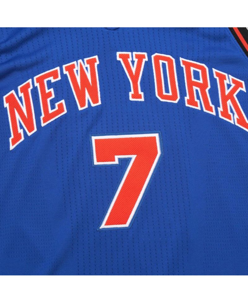 Men's Carmelo Anthony Royal New York Knicks 2010/11 Hardwood Classics Authentic Jersey
