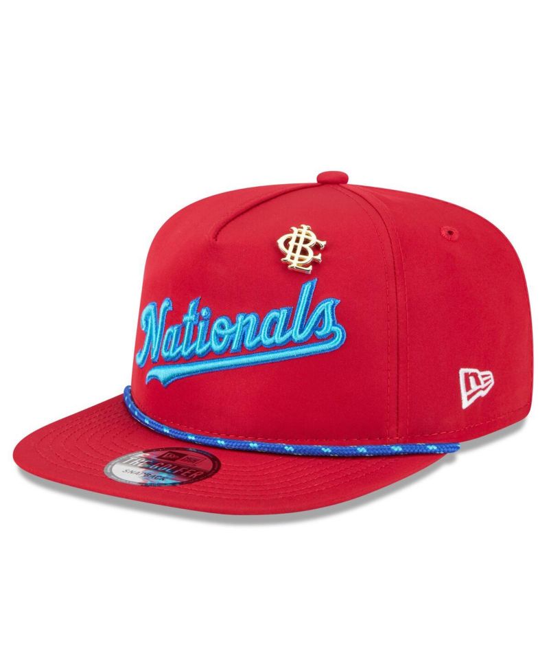 Men's Red Washington Nationals 2025 Big League Chew Golfer Snapback Hat