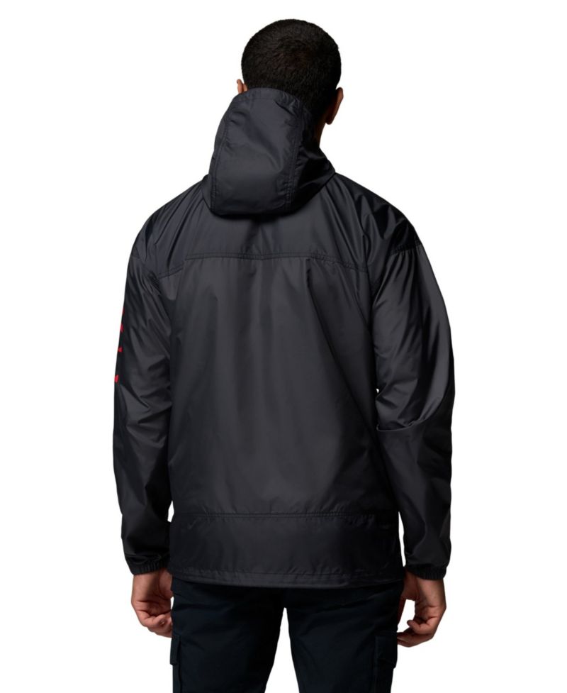 Men's Black Ohio State Buckeyes Flash Challenger II Full-Zip Hooded Windbreaker