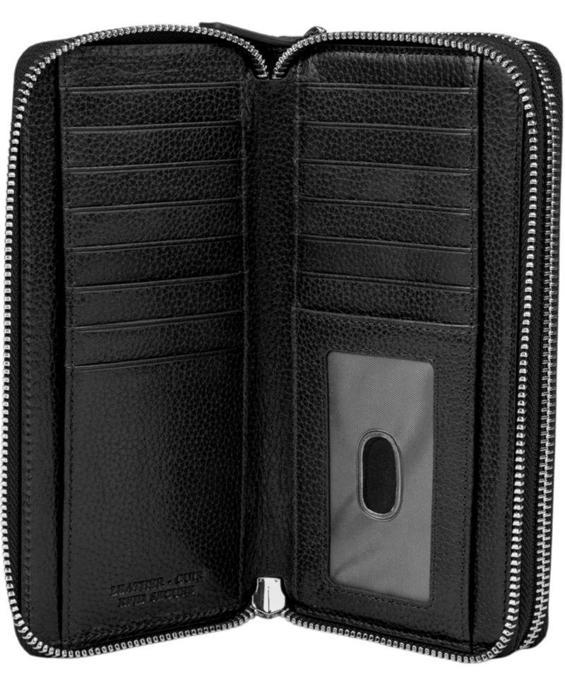 Fifth Avenue RFID Secure Double Zipper Wallet