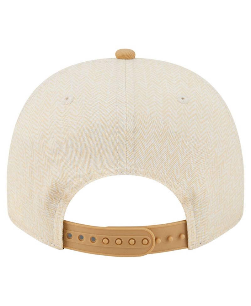Men's Cream Houston Astros Herringbone 9FIFTY A-Frame Snapback Hat