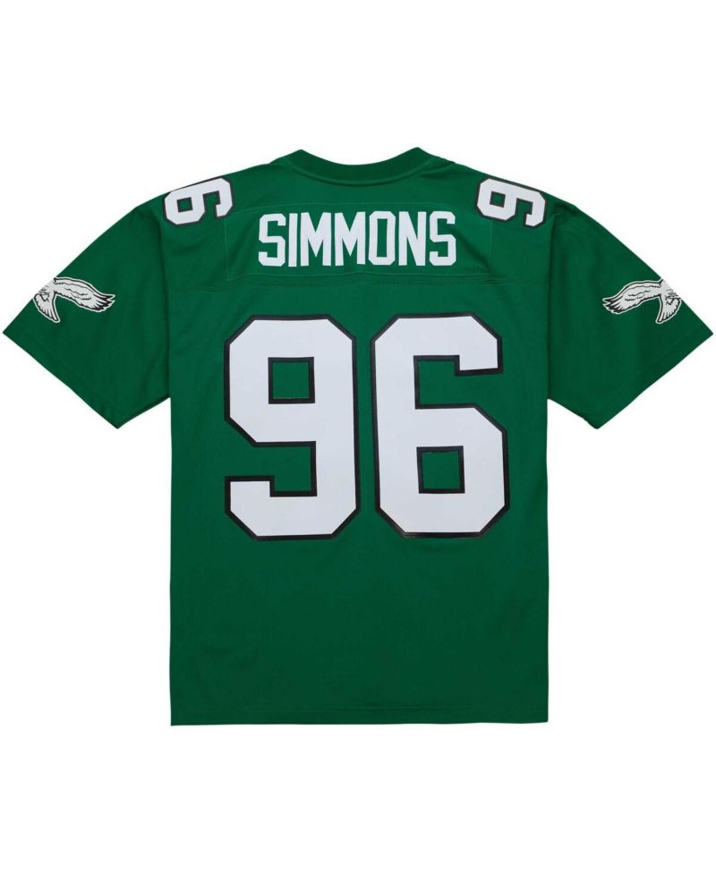 Men's Clyde Simmons Kelly Green Philadelphia Eagles Legacy Replica Jersey