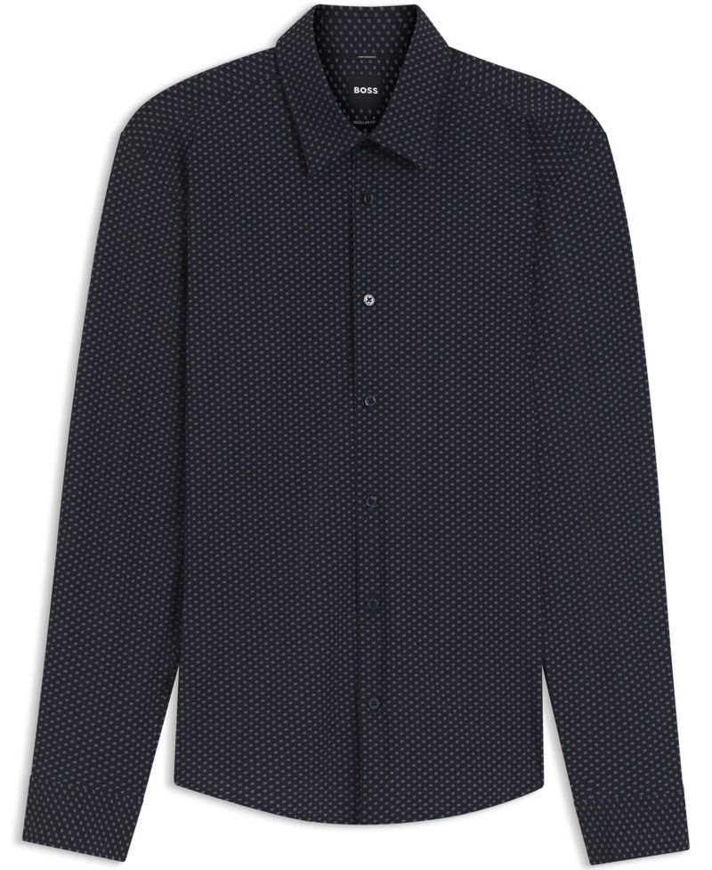 Men's Performance-Stretch Jersey Dress Shirt
