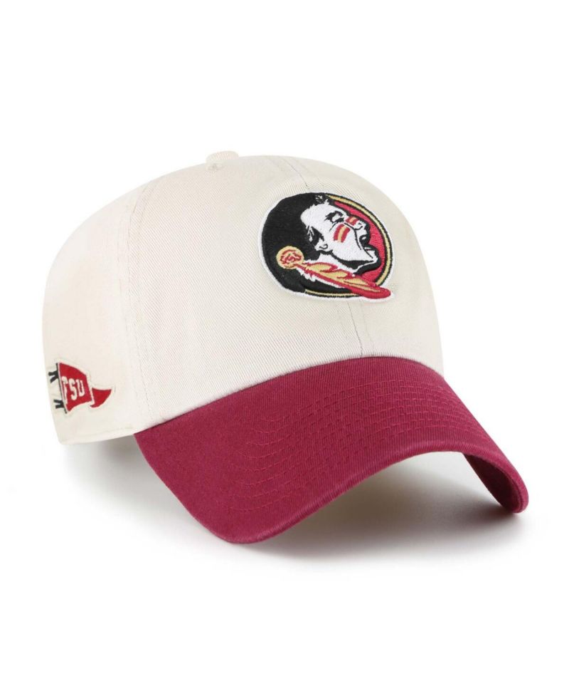 Men's Cream Florida State Seminoles Grand Stand Clean Up Adjustable Hat