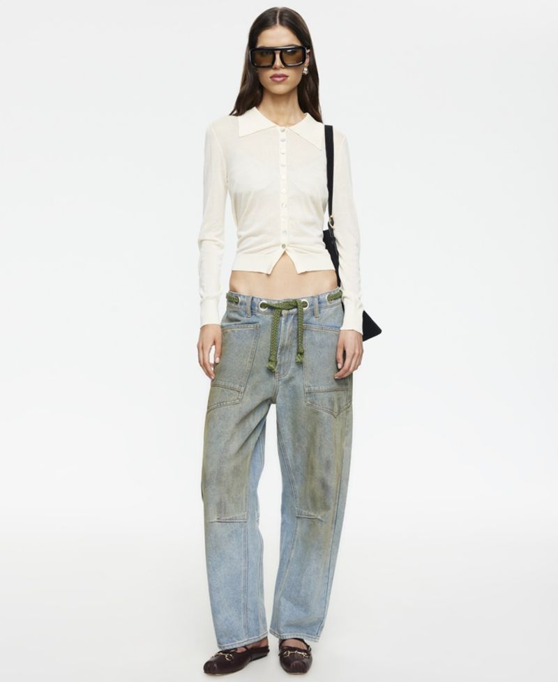 Women's Rush Hour Tie-Front Side Jeans