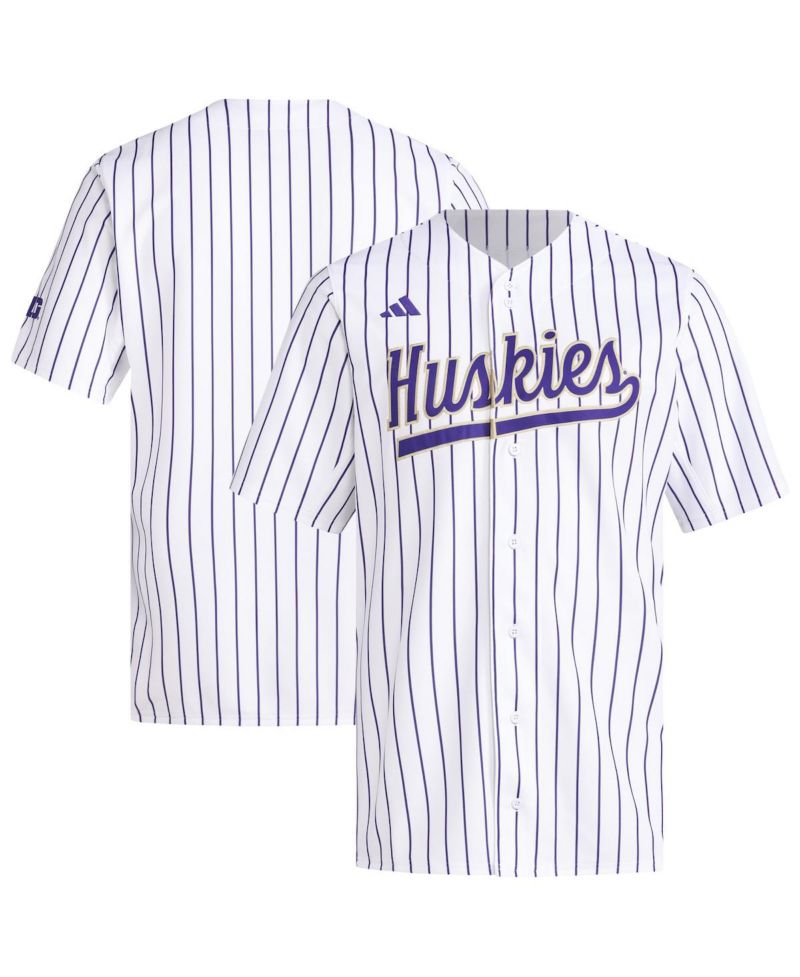 Men's White Washington Huskies Replica Baseball Jersey
