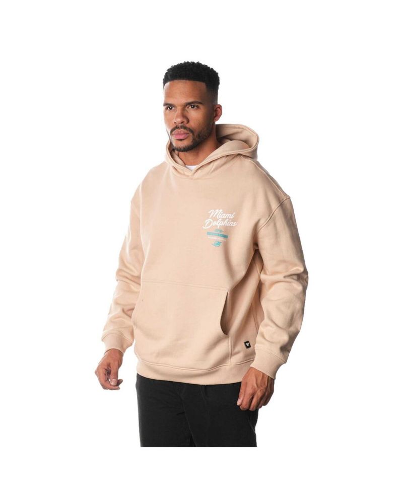 Men's and Women's Cream Miami Dolphins Fleece Pullover Hoodie