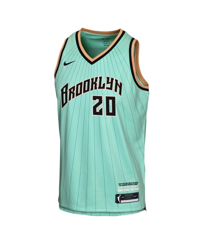 Big Boys and Girls Sabrina Ionescu Mint New York Liberty Victory Rebel Edition Jersey