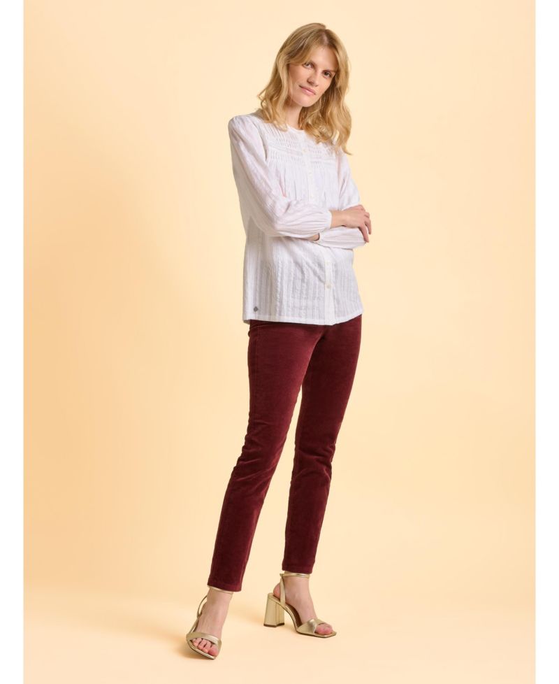 Women's Angelica Long Sleeve Round Neck Shirt