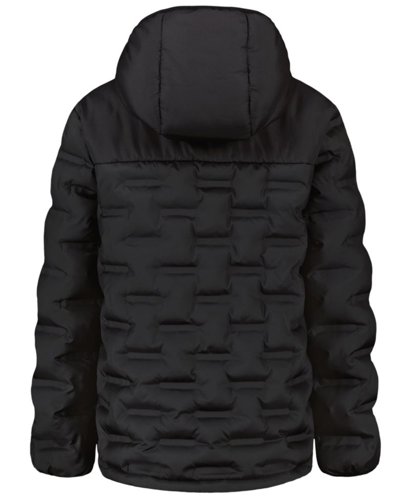 Boys' 8-20 Solid Blue Full-Zip Puffer Hooded Jacket
