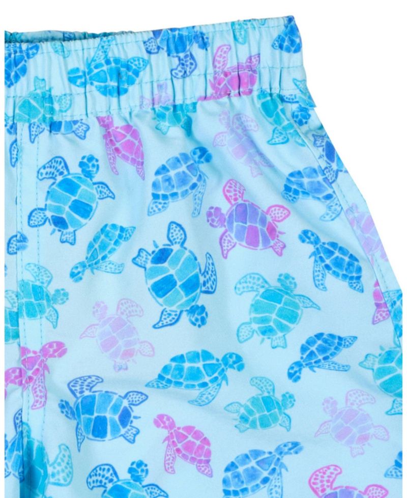 Little Boys Turtle Print Swim Trunk