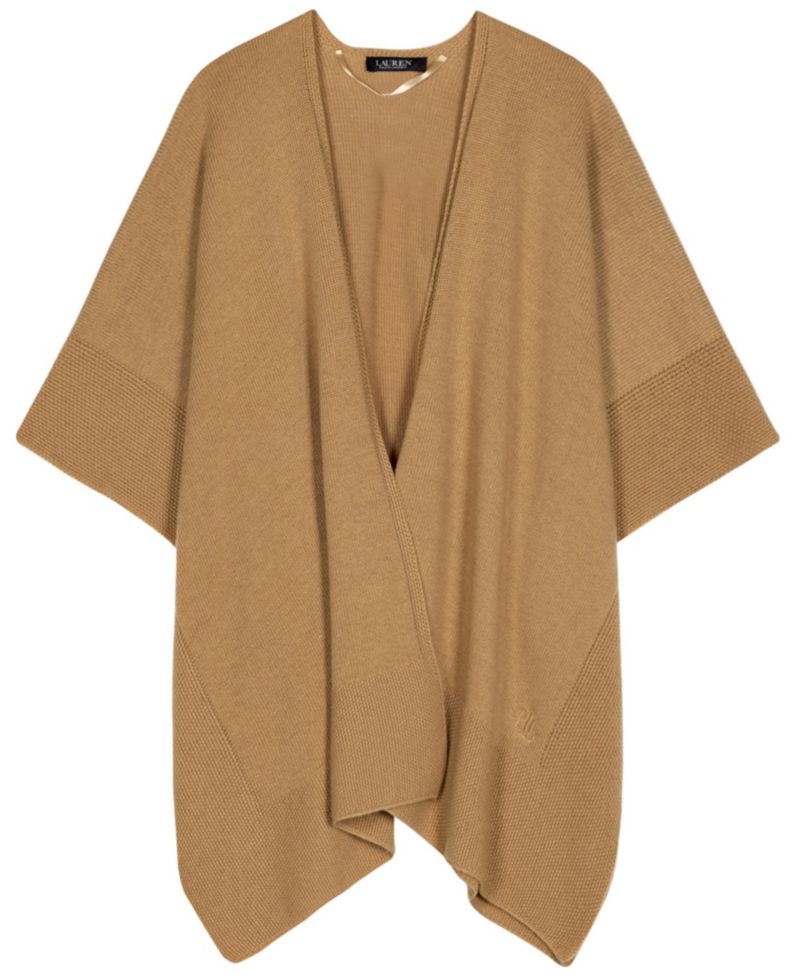 Texture Edge Knit Ruana