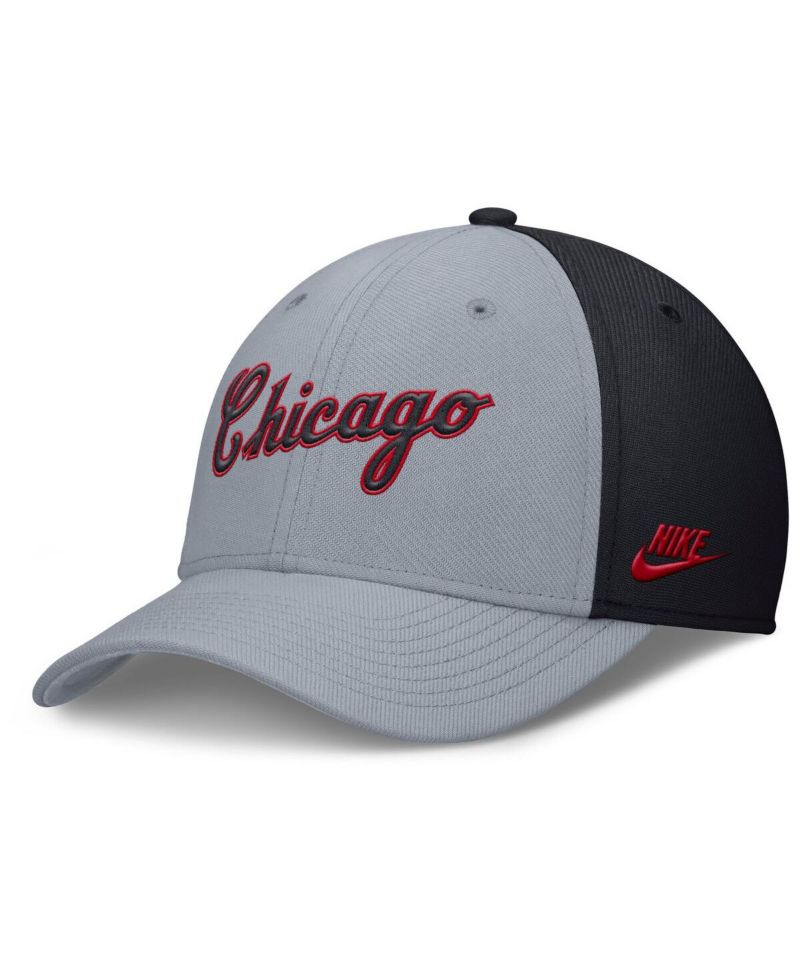 Men's Gray/Navy Chicago White Sox Rise Swoosh Performance Flex Hat