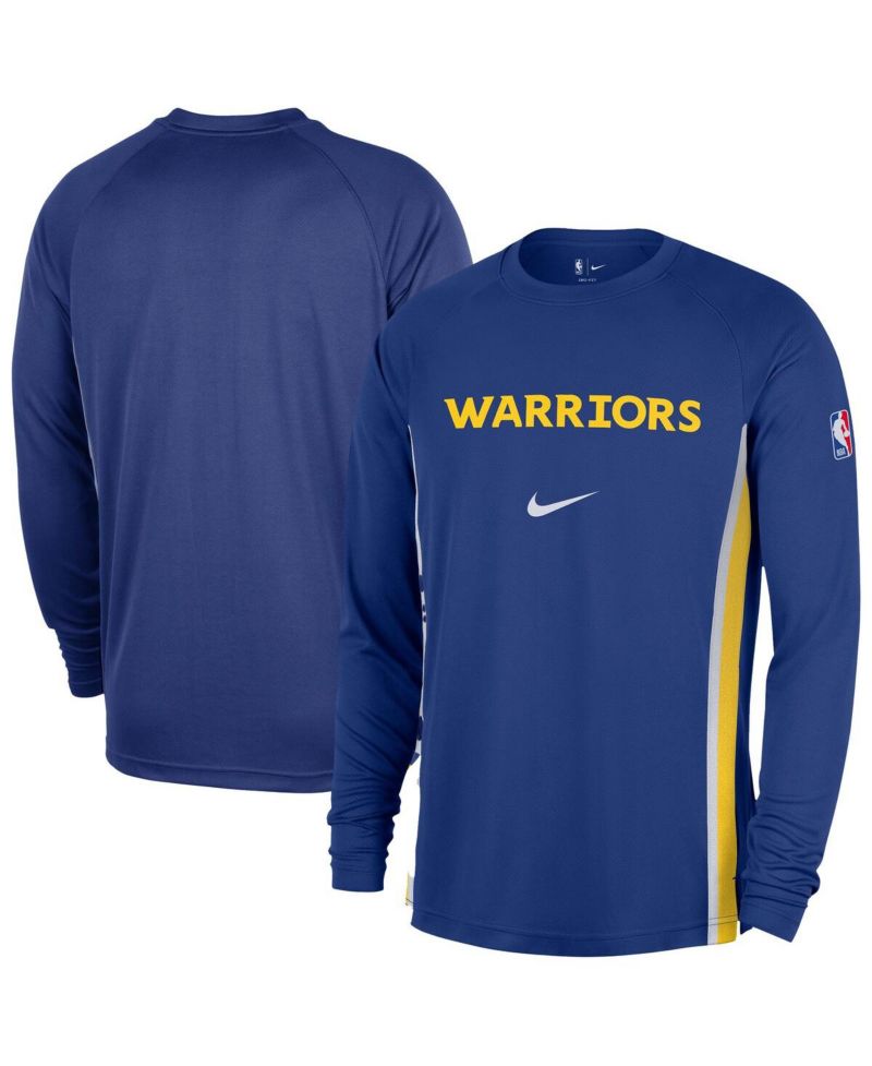 Men's Royal Golden State Warriors 2025/26 Authentic Pre-Game Legend Dri-FIT Long Sleeve Shooting Shirt