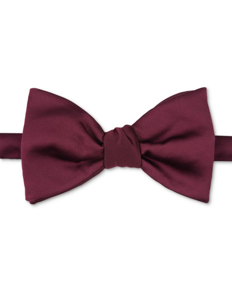 Men's Oversized Satin Solid Bow Tie
