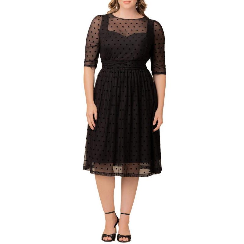 Plus Size Vita Mesh Cocktail Dress