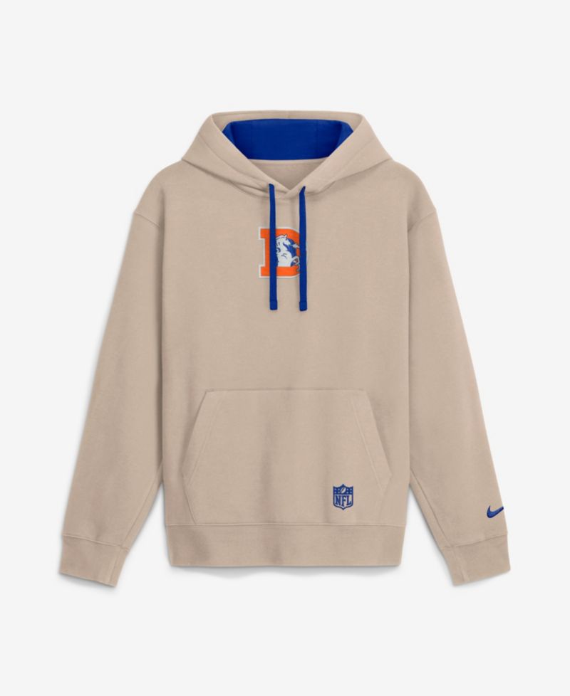 Men's Sand Denver Broncos Rewind Club Hoodie