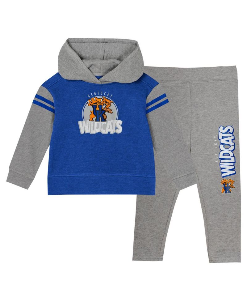 Girls Baby Boys and Girls Royal Kentucky Wildcats Clubhouse Pullover Hoodie and Leggings