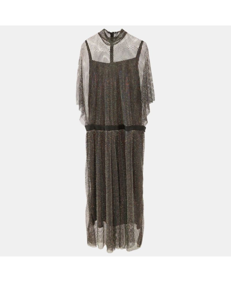 Women's Rhinestone Embellished Oversized Maxi Dress