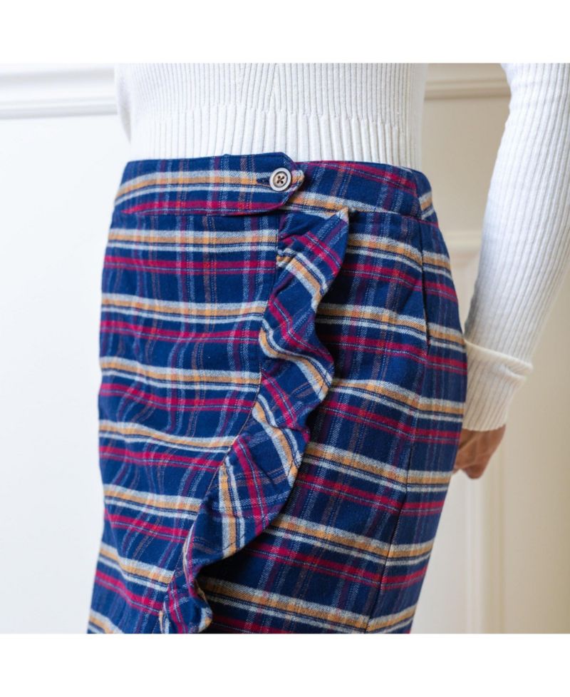 Women's Hope and Henry Flannel Ruffle Skirt