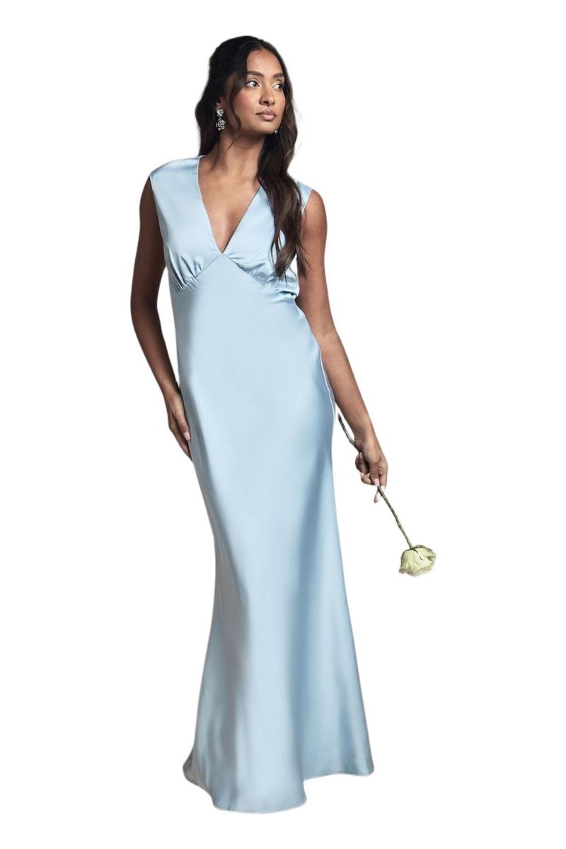 Women's Satin Bridesmaid Dress