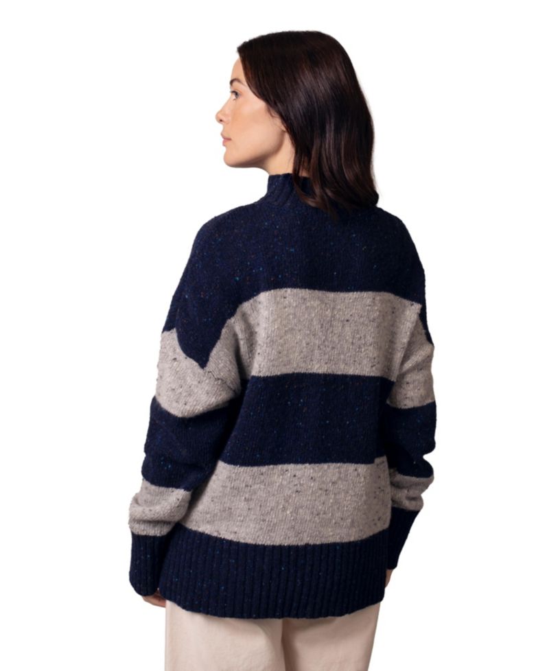 Women's Donegal Colourblock Funnel Neck Sweater