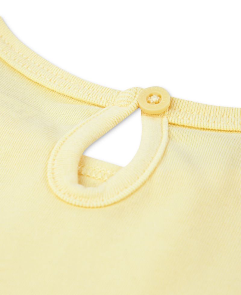 Baby Girls Bodysuit & Ruffle Denim Skirtall, 2 Piece Set