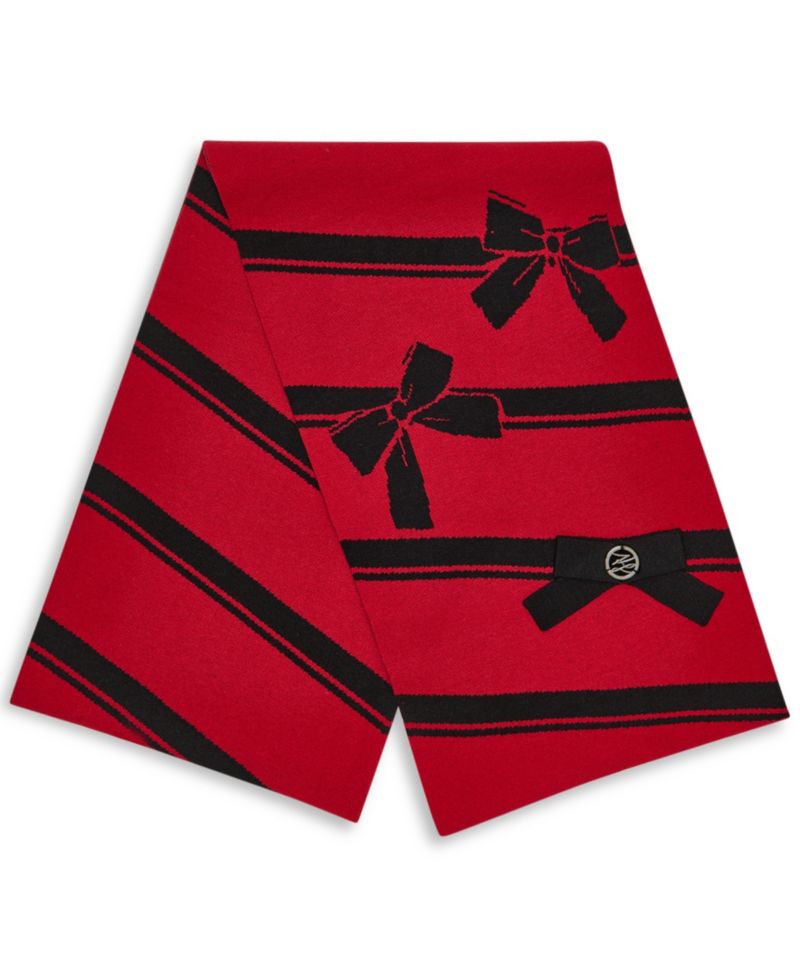 2-Piece 3D Bow Hat and Scarf Gift Set