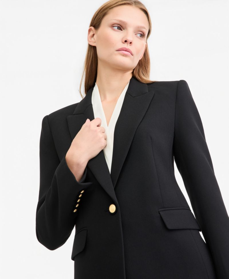 Women's Rue Shoulder Pad Single Button Blazer