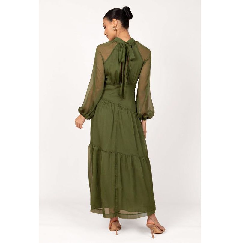 Women's Julip Sheer Long Sleeve Maxi Dress