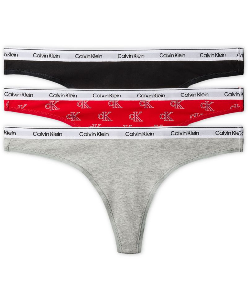 Women's Icon Logo 3-Pack Thong Underwear QD5209
