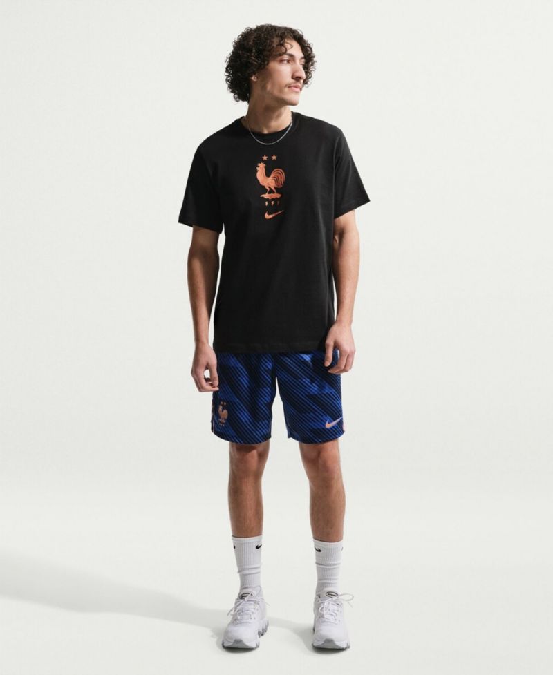 Men's Black France National Team Crest T-Shirt