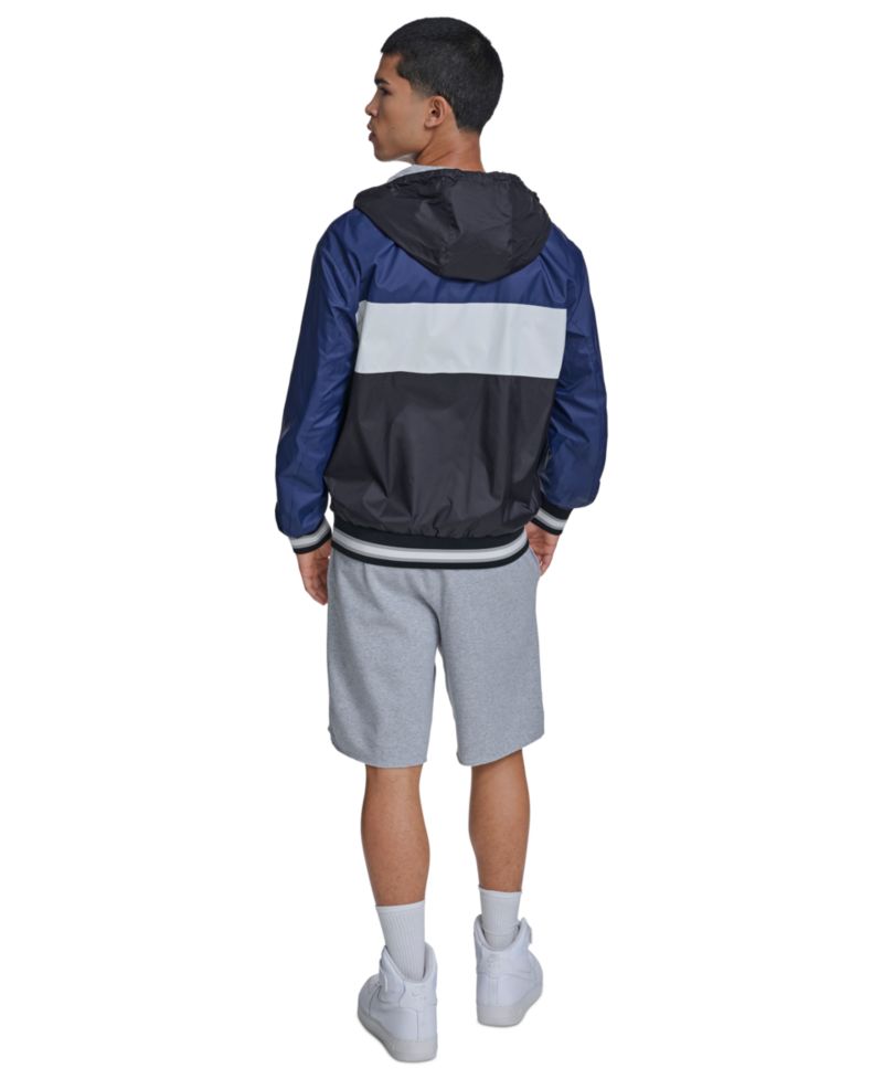 Men's Retro Hooded Rain Jacket