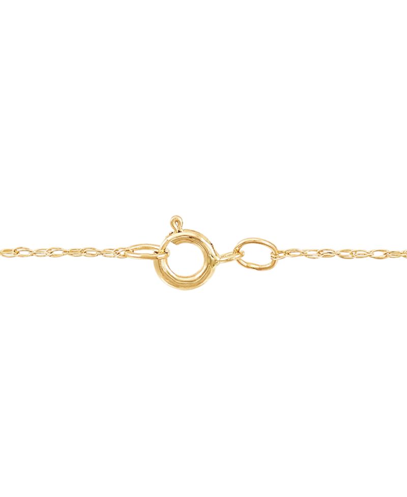 Lab-Grown Ruby (5/8 ct. t.w.) Leaf Pendant On 18" Rope Chain in 10k Yellow Gold