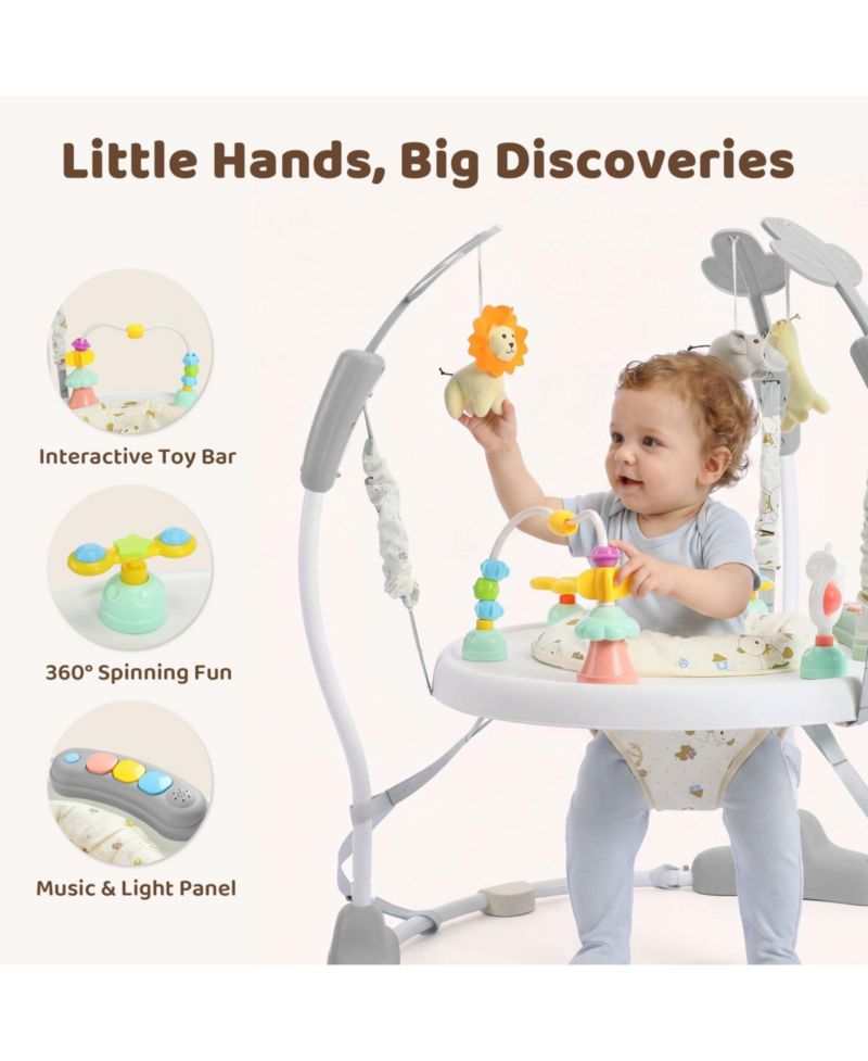 Toddler Baby's Activity Center, 360degree(s) Rotating Seat and Adjustable Heights