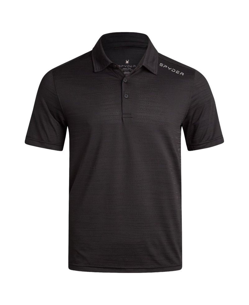 Men's Jacquard Knit Polo Shirt