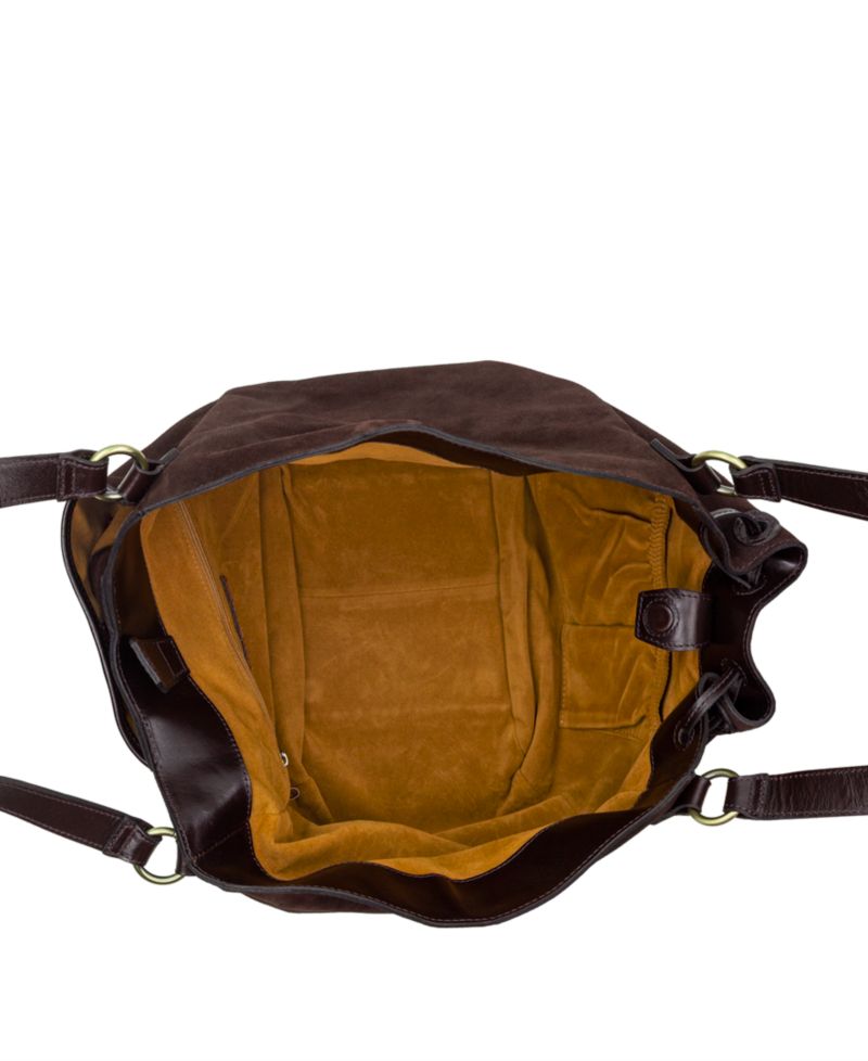 Mads Small Suede Drawstring Tote Bag