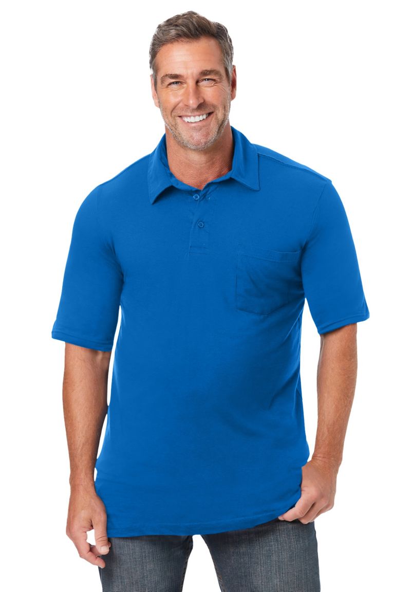 Big & Tall Shrink-Less Lightweight Polo