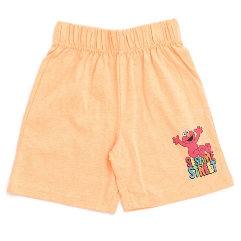 Oscar the Grouch Elmo Bert and Ernie Graphic T-Shirt and Shorts Outfit Set Infant to Little Kid