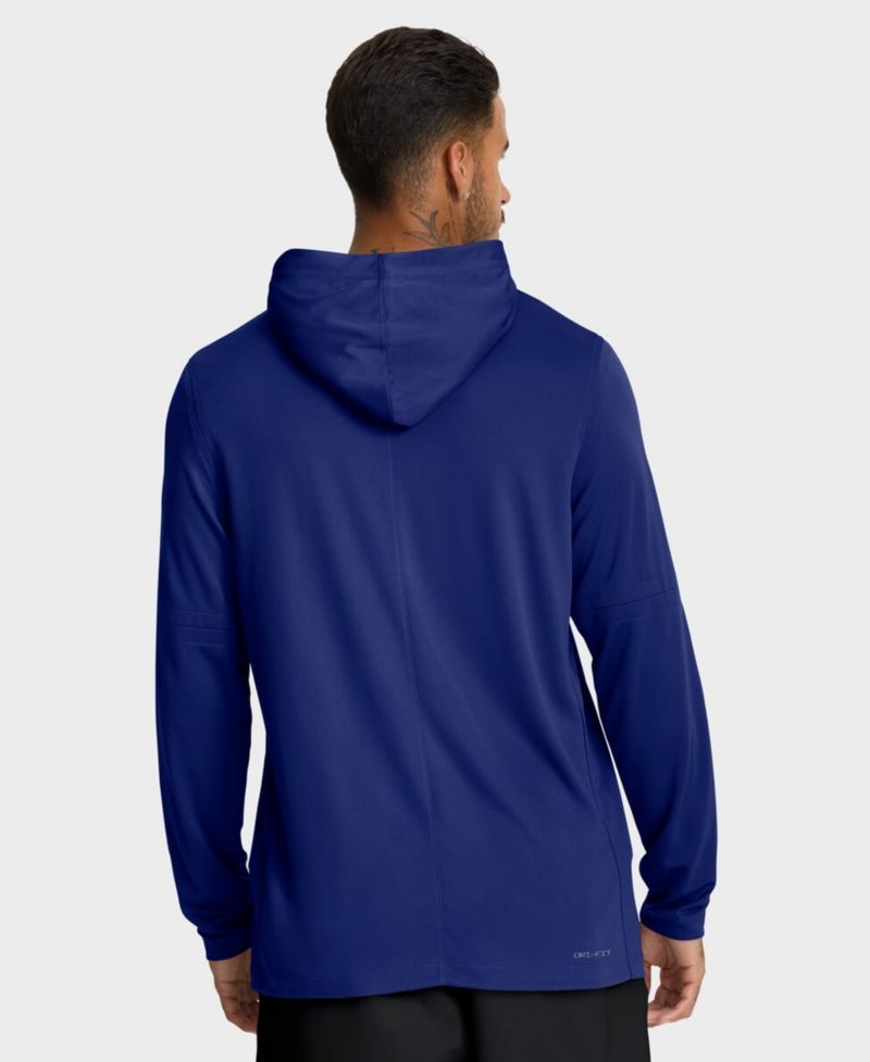 Men's Royal Texas Rangers Authentic Collection Dri-FIT Long Sleeve Hooded T-Shirt