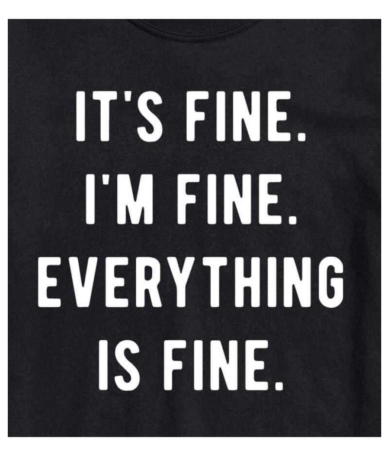 Trendy Juniors Its Fine Graphic Tee