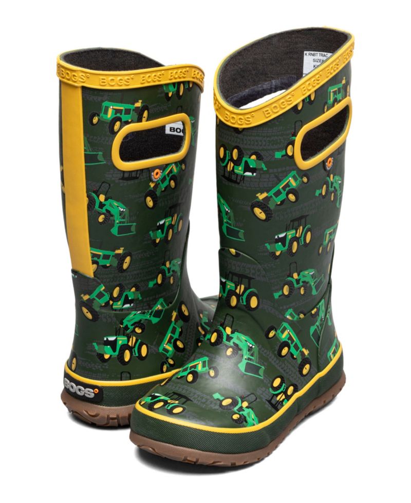 Little and Big Kids Rainboot Tractor Boots