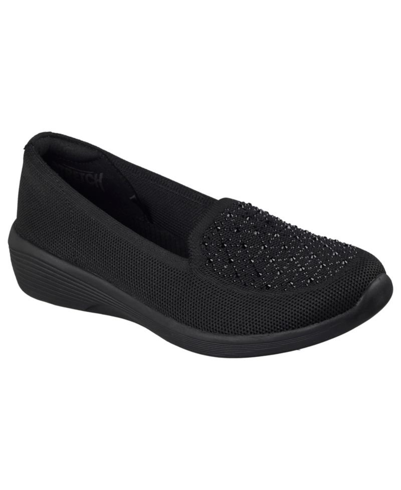 Women's Arya Moonlight Ray Sparkle Knit Memory Foam Loafers from Finish Line